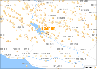 map of Bojana