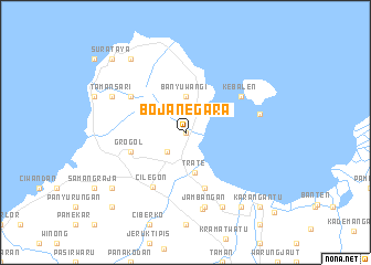 map of Bojanegara