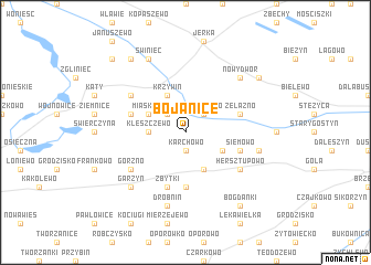 map of Bojanice