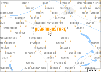 map of Bojanowo Stare