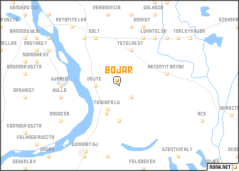 map of Bojár