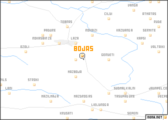 map of Bojas