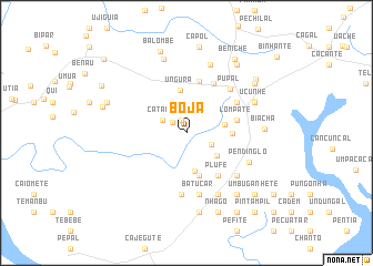 map of Boja