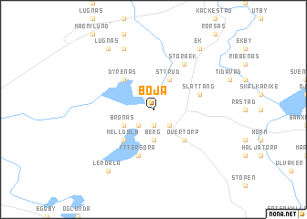 map of Böja