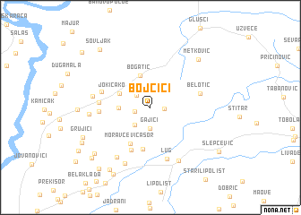 map of Bojčići