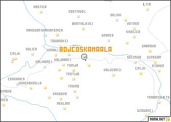 map of Bojčoska Maala