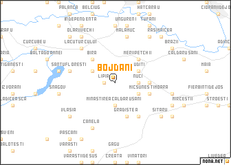 map of Bojdani