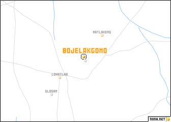 map of Bojelakgomo