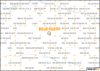 map of Bojendorf