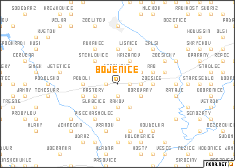 map of Bojenice