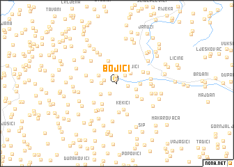 map of Bojići