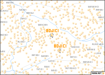 map of Bojići