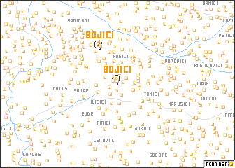 map of Bojići