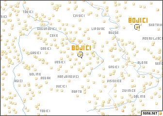 map of Bojići
