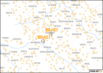 map of Bojići