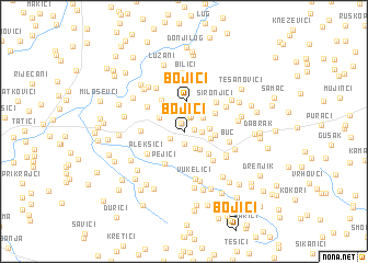 map of Bojići