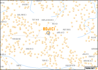 map of Bojići