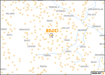 map of Bojići