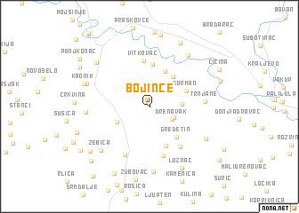 map of Bojince