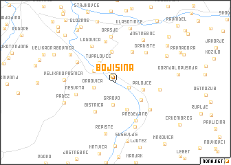 map of Bojišina