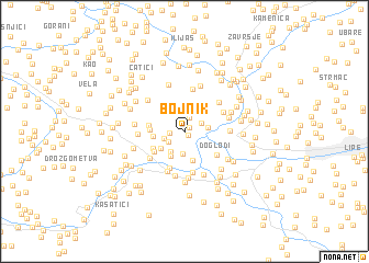 map of Bojnik