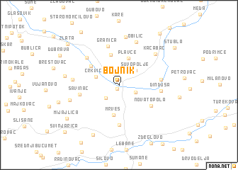 map of Bojnik