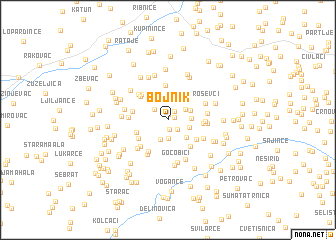 map of Bojnik