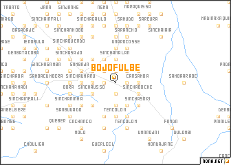 map of Bôjo Fulbè