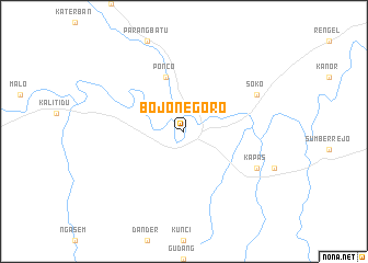 map of Bojonegoro