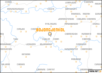 map of Bojongjenkol