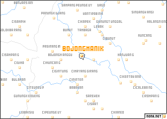 map of Bojongmanik