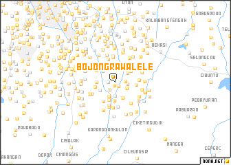 map of Bojongrawalele