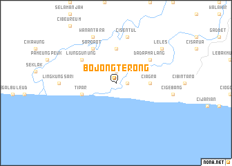 map of Bojongterong
