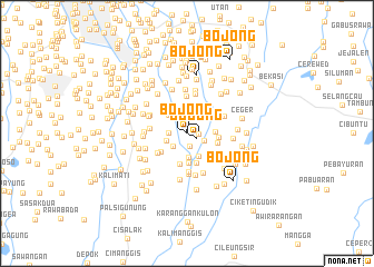 map of Bojong