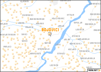 map of Bojovići