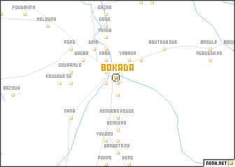 map of Bokada