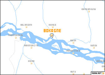 map of Bokagne