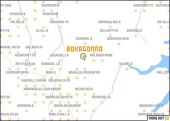 map of Bokagonna