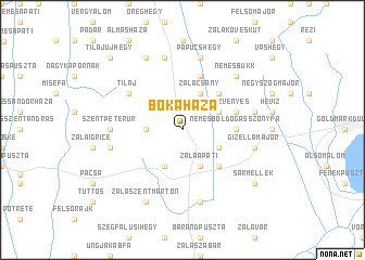 map of Bókaháza