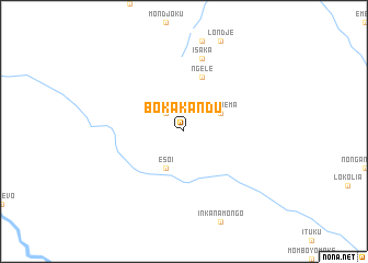 map of Bokakandu