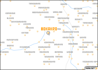map of Bokakro