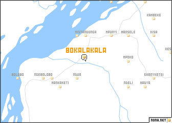 map of Bokalakala