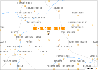 map of Bokala-Namousso