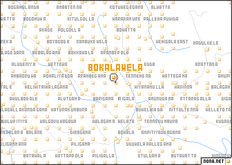 map of Bokalawela