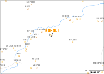 map of Bokali