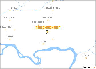 map of Bokamba-Moke