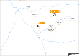 map of Bokamu