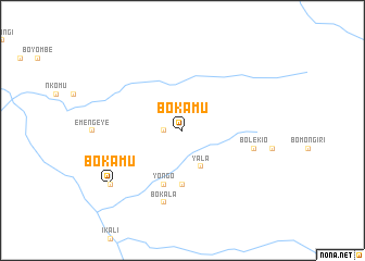 map of Bokamu