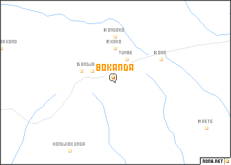 map of Bokanda