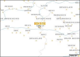 map of Bokane